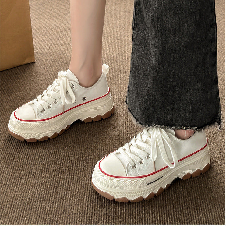 Thick Bottom Breathable Canvas Shoes