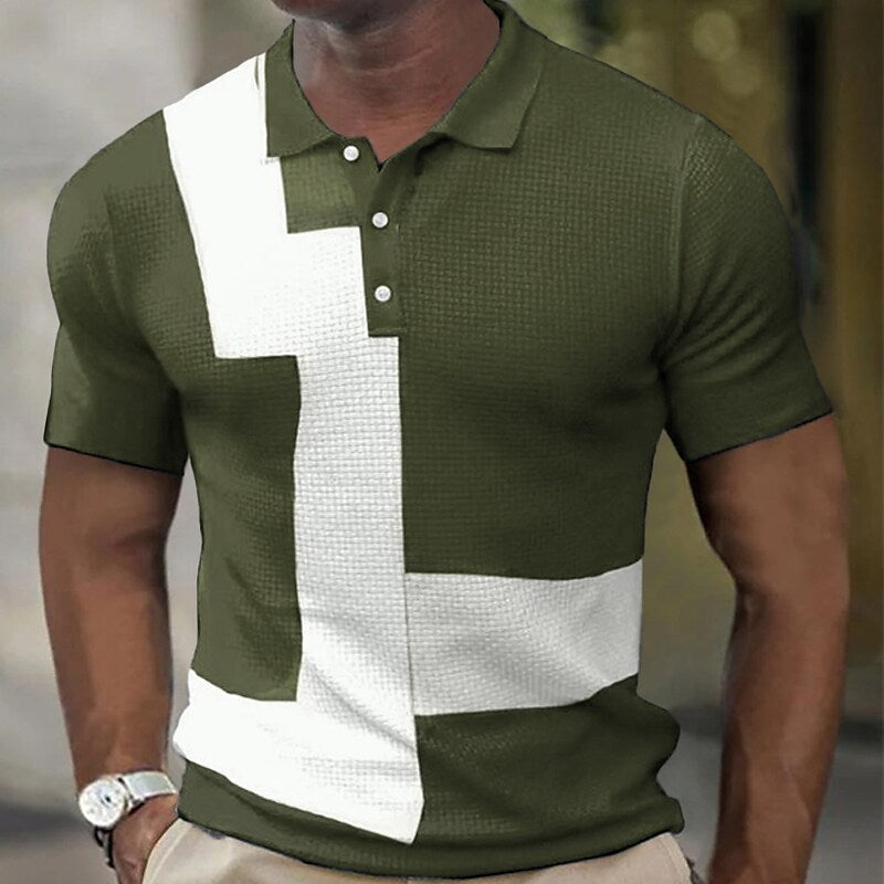 Short Sleeved Color Matching Zipper