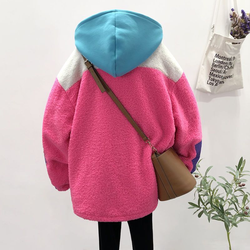 Loose Hooded Wool Pullover