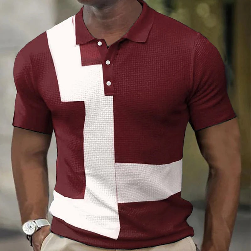 Short Sleeved Color Matching Zipper