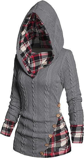 Bedford Cord Hooded Casual Pullover Sweater