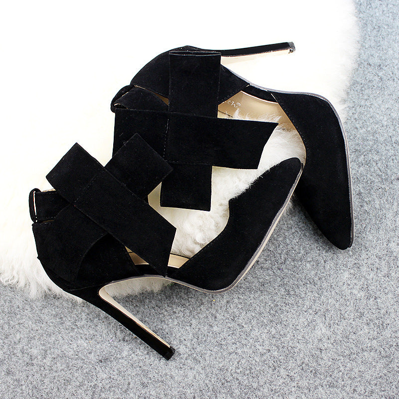 Big Bow Pumps Women Thin High Heel Shoes