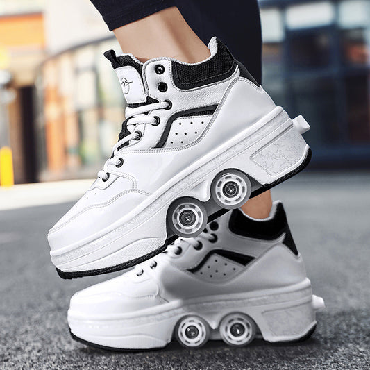 Fashionable Minimalist Retractable Roller Skates