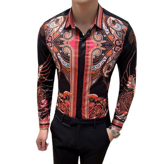 Masculina Baroque Slim Party Shirt