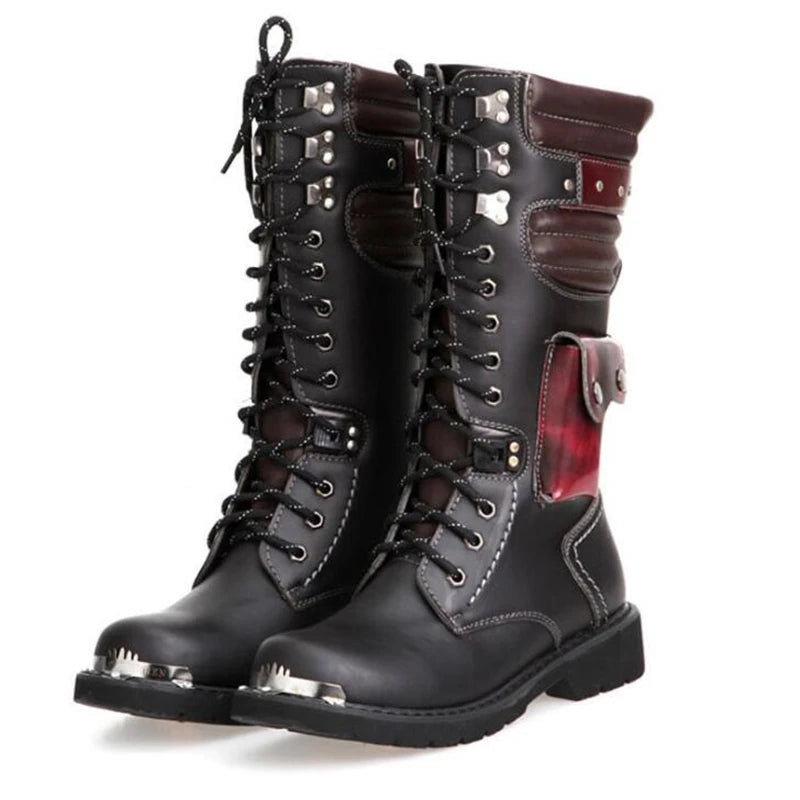 Men's Tactical Mid-calf Long Boots