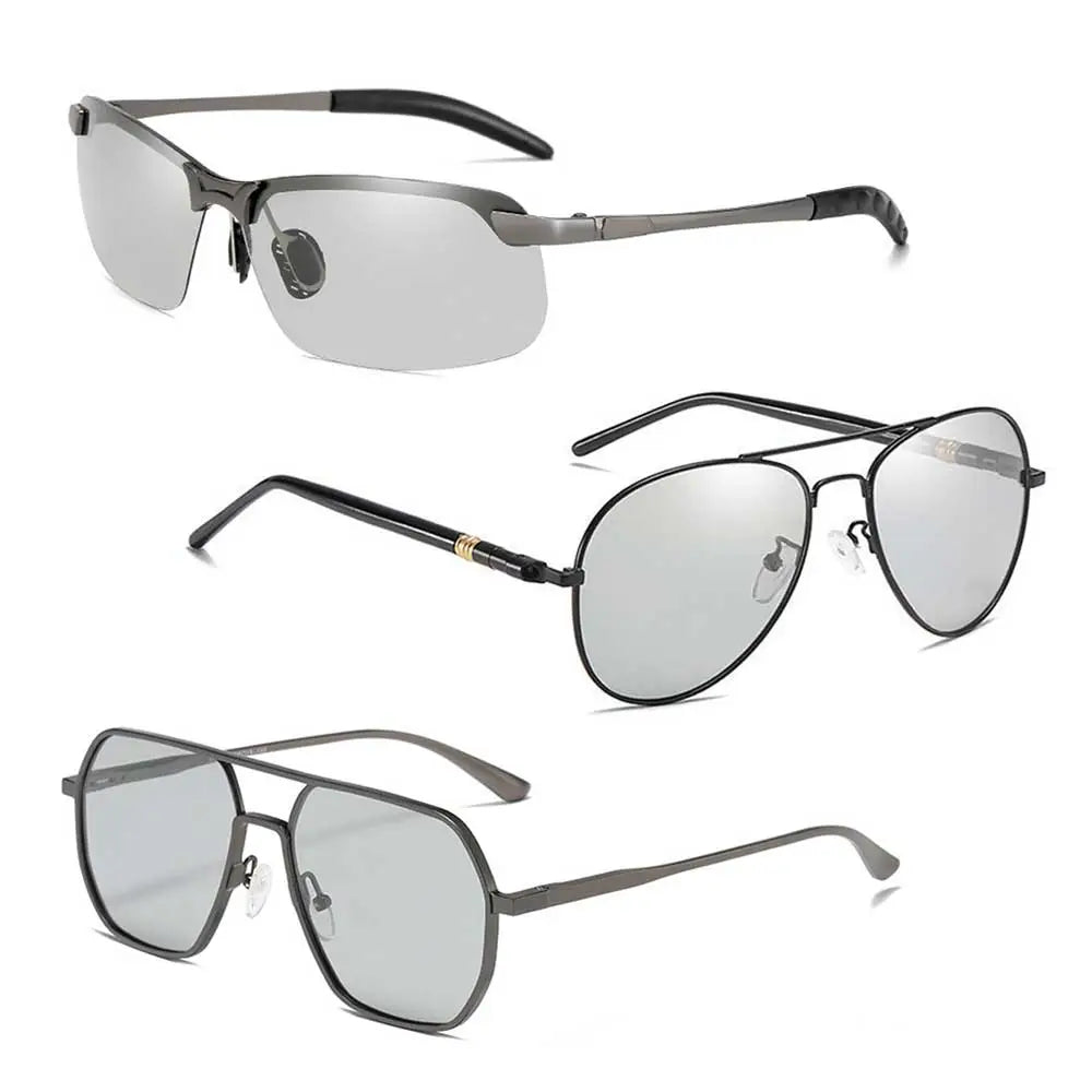 Gafas de sol fotocromáticas polarizadas para hombre, gafas camaleón para conducir, gafas de sol que cambian de Color, gafas de sol para conductor con visión diurna y nocturna 