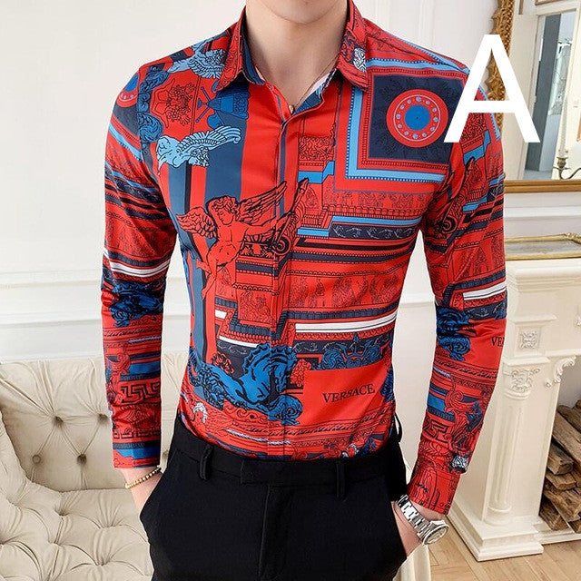 Masculina Baroque Slim Party Shirt