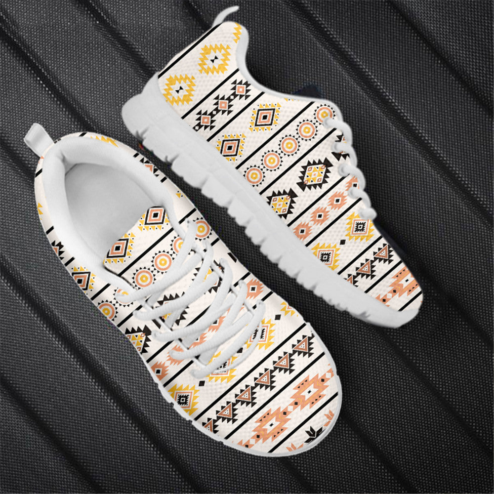 Printed Sports And Leisure Mesh Running Shoes