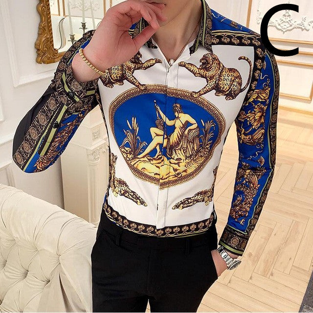 Masculina Baroque Slim Party Shirt