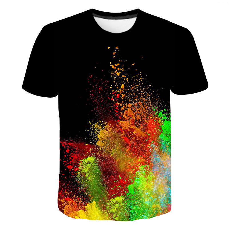 3D Digital Printing Round Neck T-Shirt