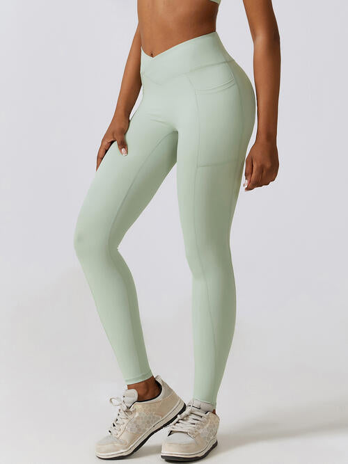 Wide Waistband Active Leggings